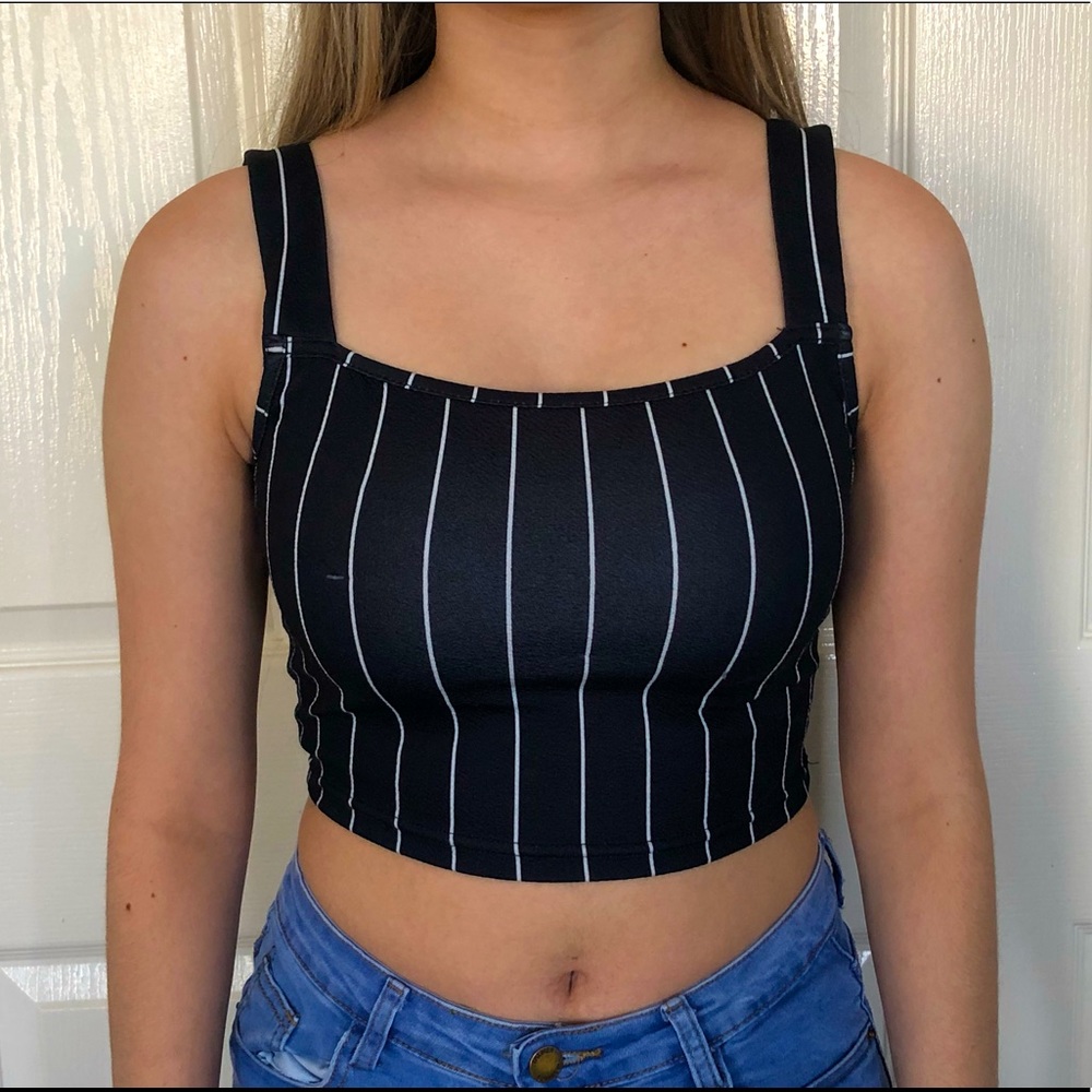 Striped crop top
